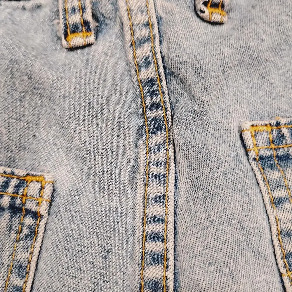VTG Sostanza Contemporary Apparel Women’s Cuffed Jean Shorts Size 7/8 Y2K 27" - Picture 5 of 7